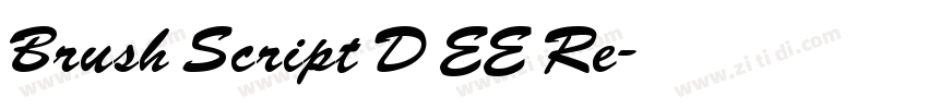 Brush Script D EE Re字体转换
